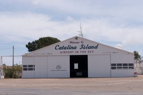 Airport on Santa Catalina Island, a rocky island off the coast of California (Photo by Carol M. Highsmith/Buyenlarge/Getty Images)