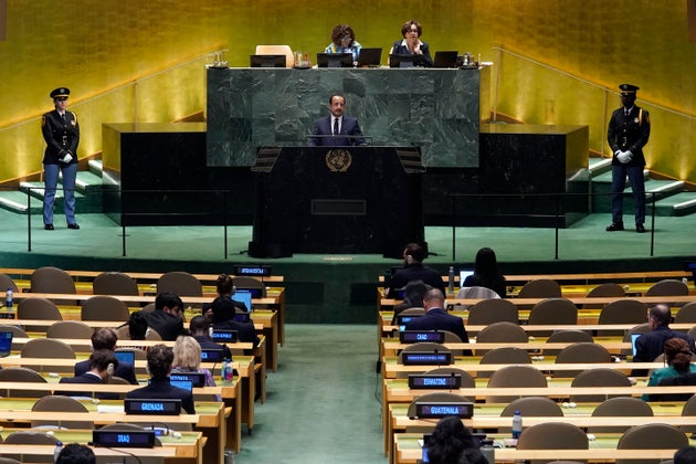 Ο Πρόεδρος της Κύπρου Νίκος Χριστοδουλίδης μιλάει στην 79η σύνοδο της Γενικής Συνέλευσης των Ηνωμένων Εθνών, Τετάρτη 25 Σεπτεμβρίου 2024. (AP Photo/Richard Drew)