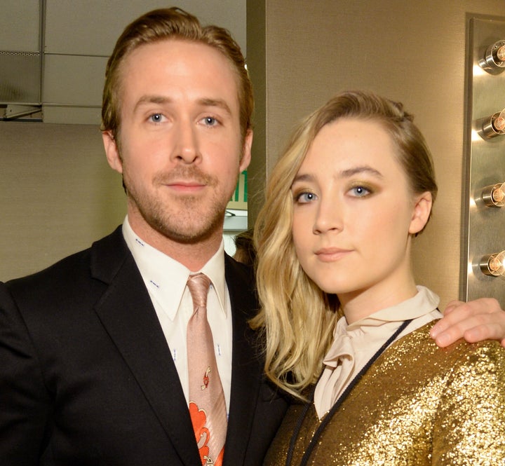 Ryan Gosling und Saoirse Ronan im Jahr 2015. 