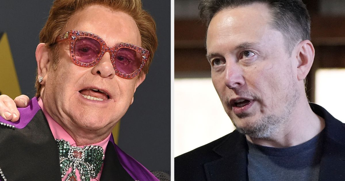 Sir Elton John Makes Swipe At 'A***hole' Elon Musk During Awards Show Speech