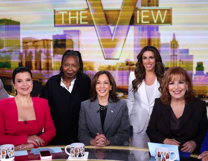 Vice President Kamala Harris (center) recently appeared on television shows like "The view."