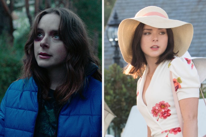 Madison Davenport in It's What's Inside (left) and Sharp Objects (right)