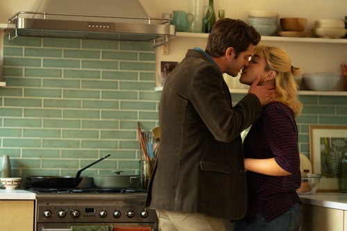 Andrew Garfield and Florence Pugh star in "We Live in Time," which tells the story of a couple's romance nonlinearly.
