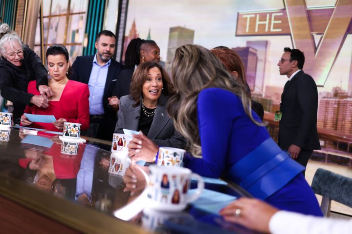 Harris appears on "The View," where she announced her new Medicare proposal.