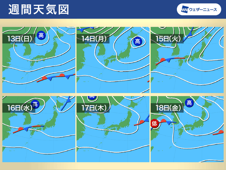 週間天気図