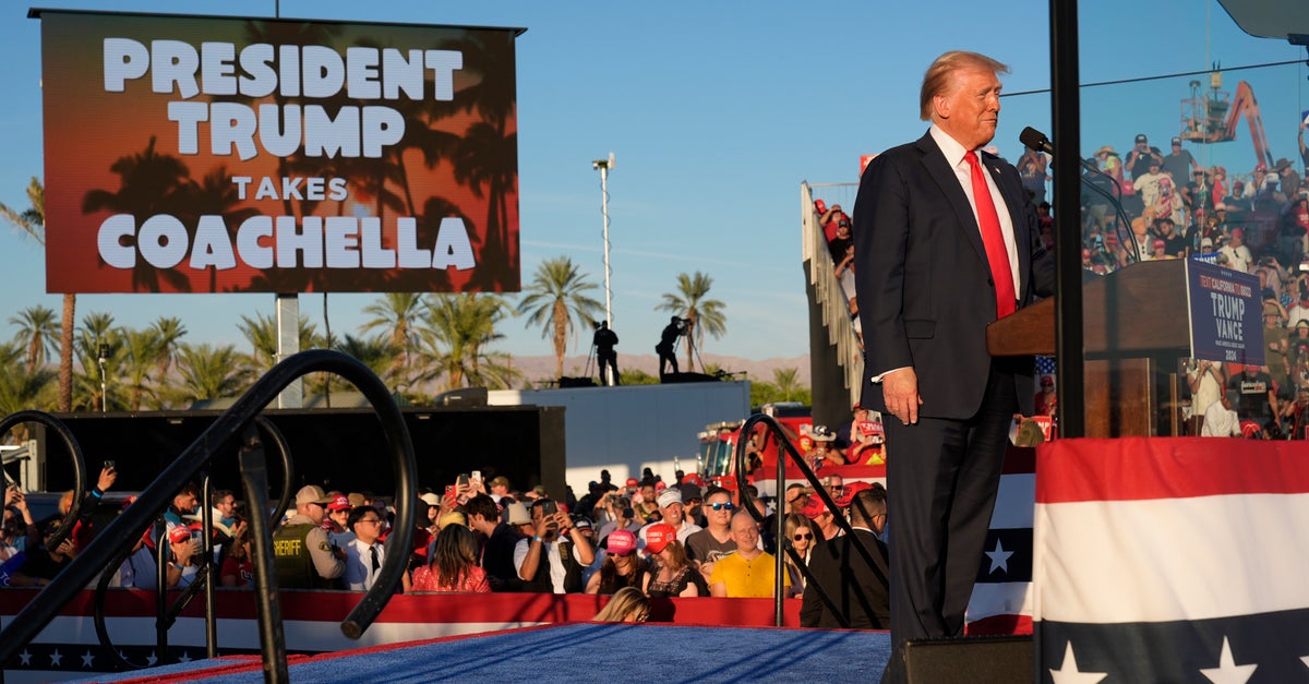 Donald Trump Holds A Rally In California, A State He's Almost Certain ...