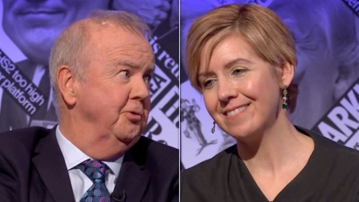 Ian Hislop and Andrea Jenkyns