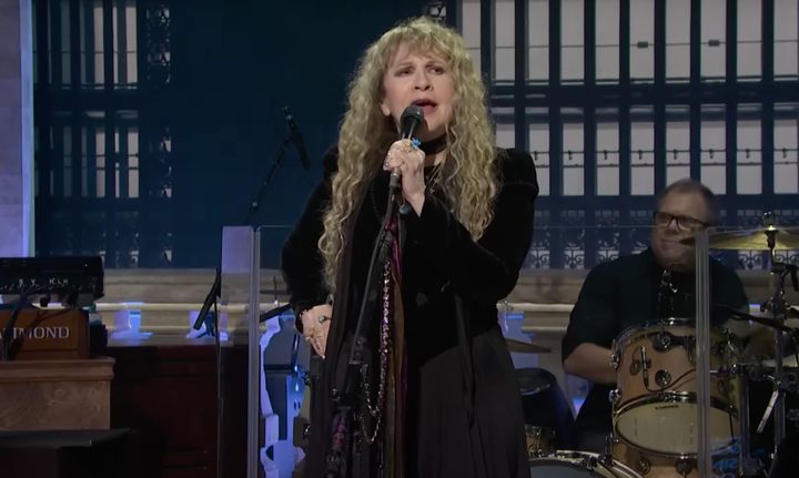 Stevie Nicks performing on Saturday Night Live