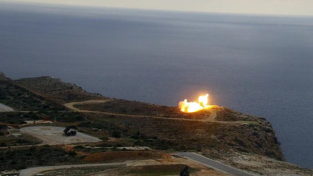 Βολή πυραύλων Patriot στο Πεδίο Βολής Κρήτης