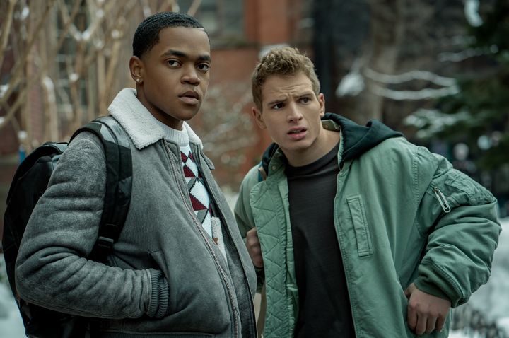 Michael Rainey Jr. als Tariq St. Patrick und Gianni Paolo als Brayden Weston in Folge 201 von "Buch der Macht II: Geist."