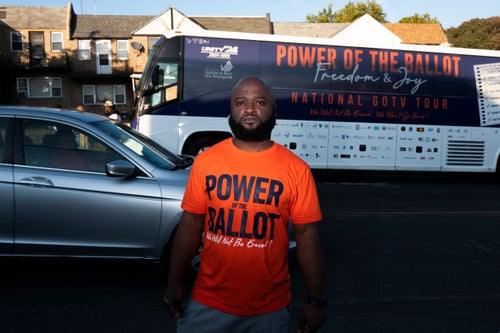 Sean Floyd, the manager of national program and outreach with the National Center for Black Civic Participation, had canvassed voters throughout Philadelphia over the weekend.