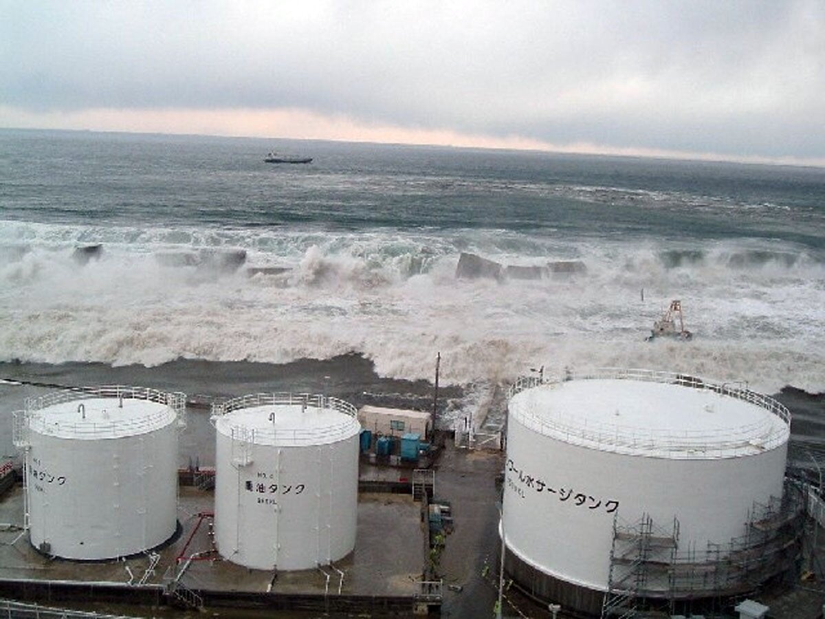 The Fukushima-Daiichi plant in 2011 after the tsunami.