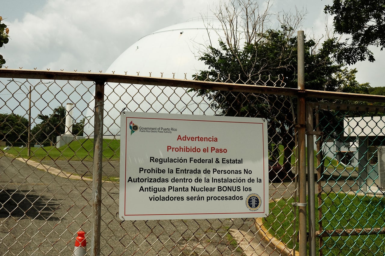 The remnants of the decommissioned reactor in Rincón, Puerto Rico. While once used as a museum, the site has been closed since 2017.