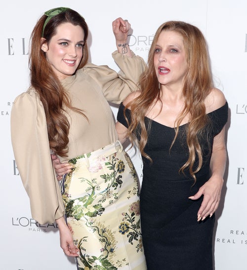 Riley Keough and her mother, Lisa Marie Presley, in 2017. 
