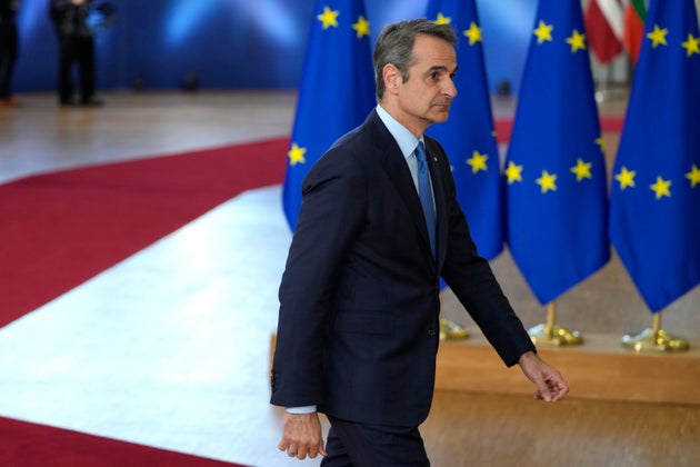 Φωτογραφία αρχείου Ο πρωθυπουργός Κυριάκος Μητσοτάκης προσερχόμενος στο Ευρωπαϊκό Συμβούλιο στις Βρυξέλλες.