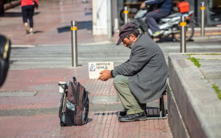 Φωτογραφία αρχείου Αστεγος στην Αθήνα