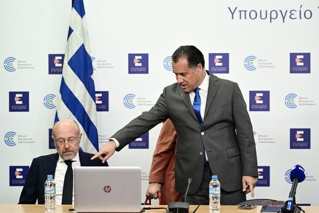 Συνέντευξη τύπου του υπουργού Υγείας Άδωνι Γεωργιάδη για την καταπολέμηση της υπερσυνταγογράφησης μέσω των νέων συστημάτων της ΗΔΙΚΑ, Τετάρτη 16 Οκτωβρίου 2024. (ΜΙΧΑΛΗΣ ΚΑΡΑΓΙΑΝΝΗΣ/EUROKINISSI)