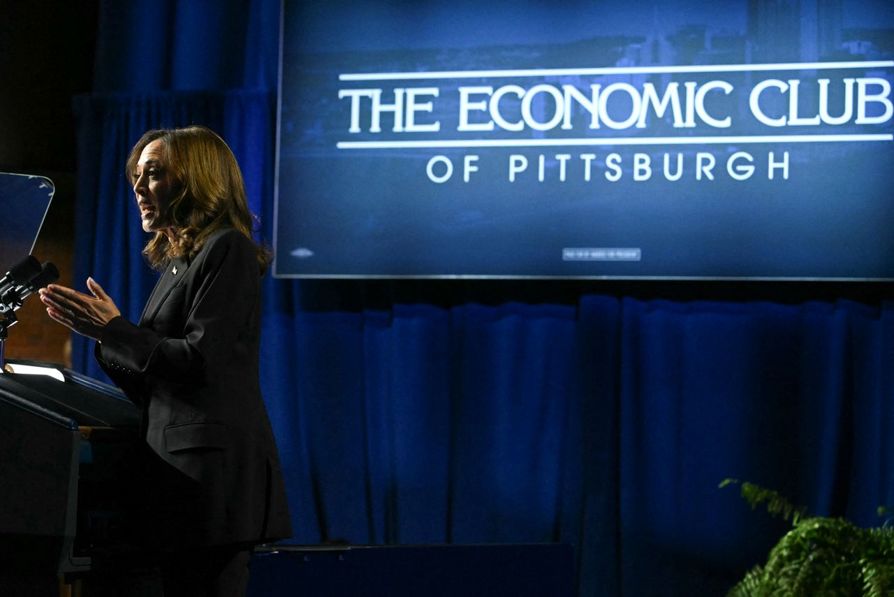 Harris, the Democratic presidential nominee, spoke about her economic plan in Pittsburgh on Sept. 25.