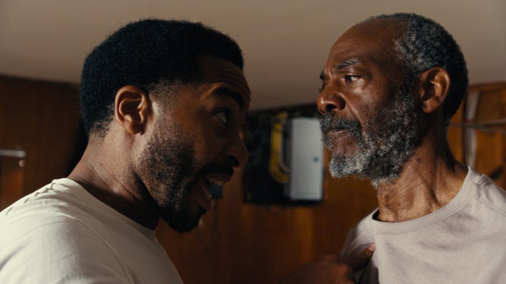 The Greatest Movies Of 2024 — And No, 'Depraved' Is not One in every of Them 8 André Holland and John Earl Jelks in a scene from "Exhibiting Forgiveness."