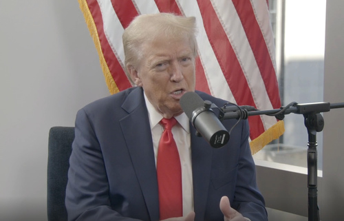 Former President Donald Trump on "The Dan Bongino Show."