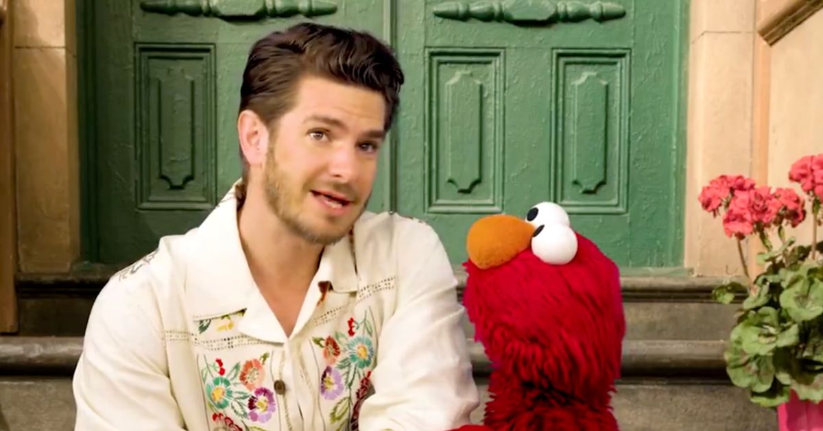 Andrew Garfield Opens Up To Elmo About Remembering His Late Mother Lynn In Heartfelt Clip