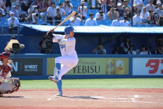 青山学院大の西川史礁外野手