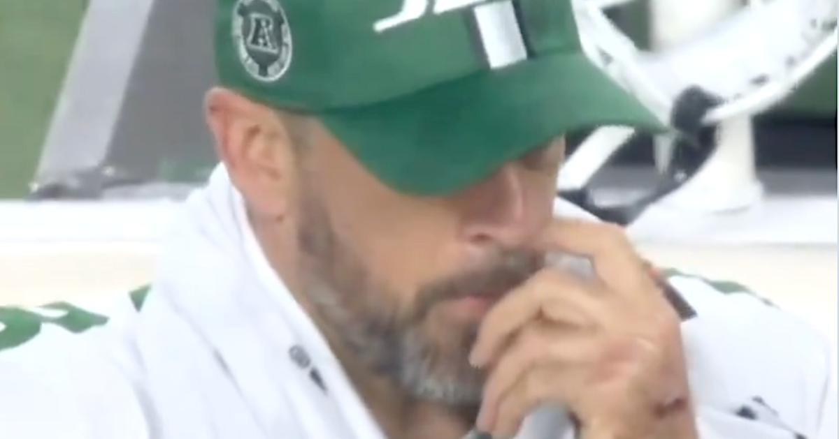 NextImg:Aaron Rodgers Appears To Pick His Nose And Then... Oh God