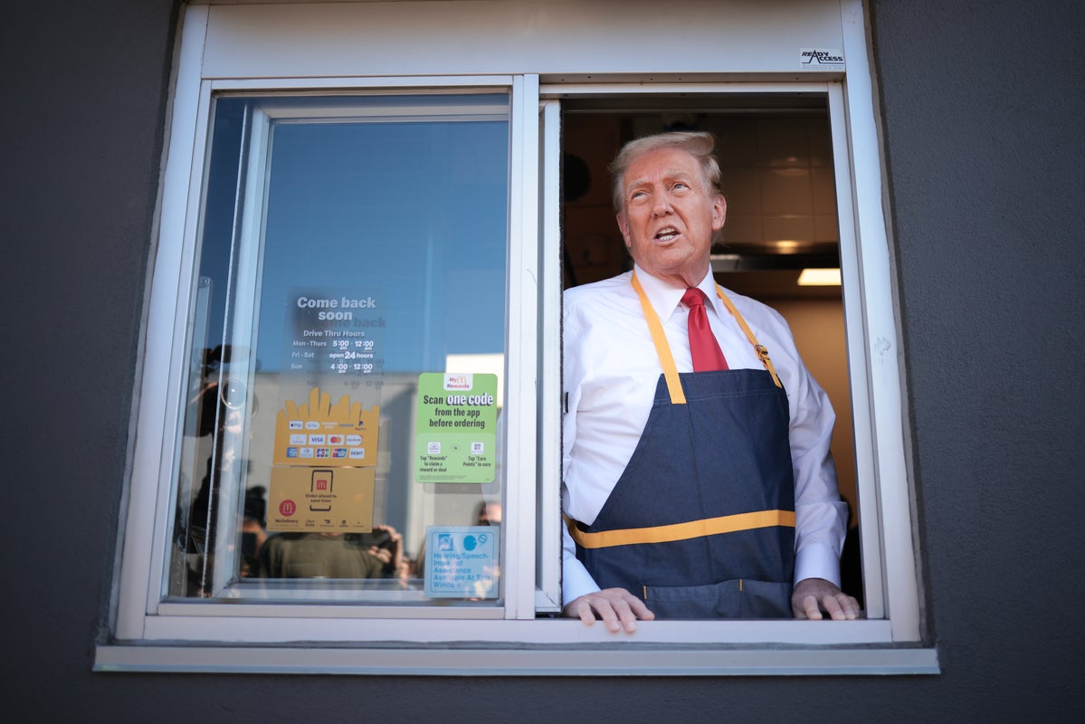Donald Trump at McDonald's
