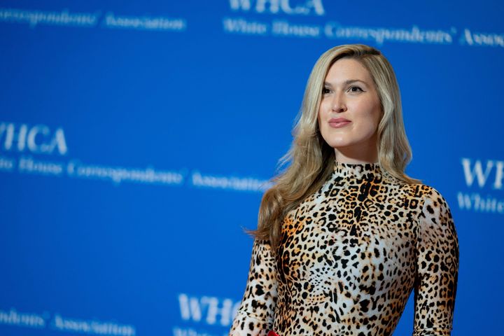 Reporter Olivia Nuzzi arrives for the White House Correspondents' Association dinner at the Washington Hilton in Washington, DC, April 29, 2023. (Photo by Stefani Reynolds / AFP) (Photo by STEFANI REYNOLDS/AFP via Getty Images)