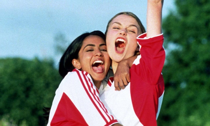 Kiera Knightly and Parminder Nagra in Bend It Like Beckham.