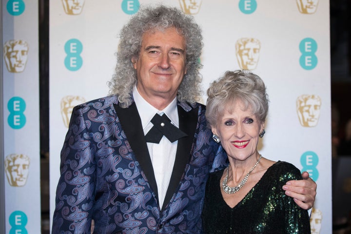 Anita Dobson with husband Brian May.