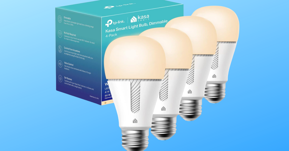 Kasa Smart Light Bulbs 4-Pack Is On Sale At Amazon