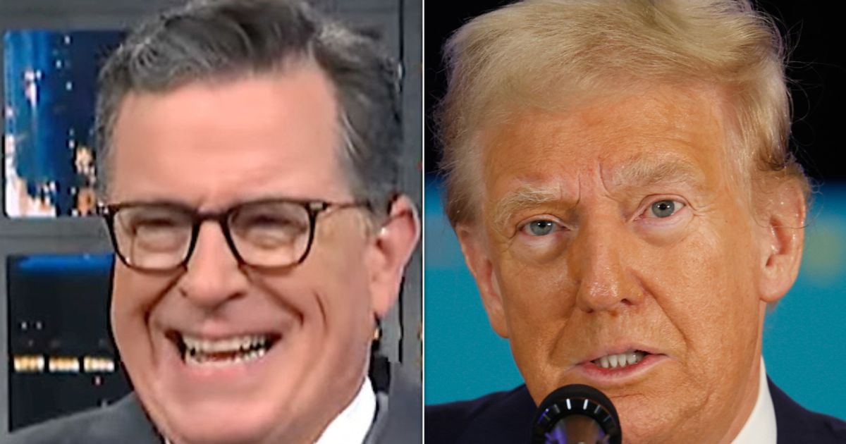 Stephen Colbert Spots Trump Making A Face You Never Want To See