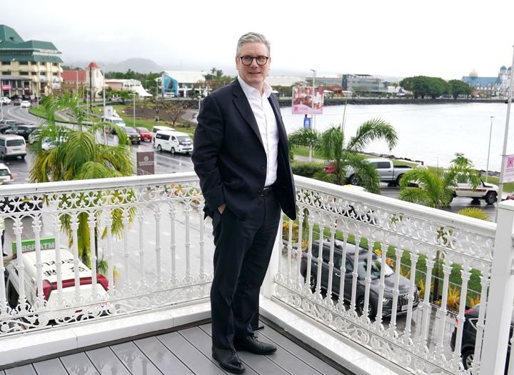 Keir Starmer in Apia, Samoa, for the Commonwealth Heads of Government Meeting.