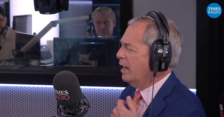 Nigel Farage slammed Kamala Harris in an interview this morning