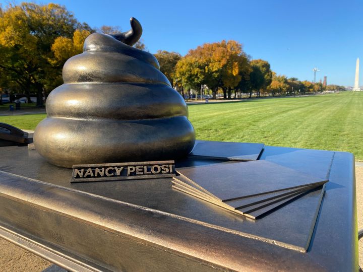 A bronze turd honors the Jan. 6 insurrection.