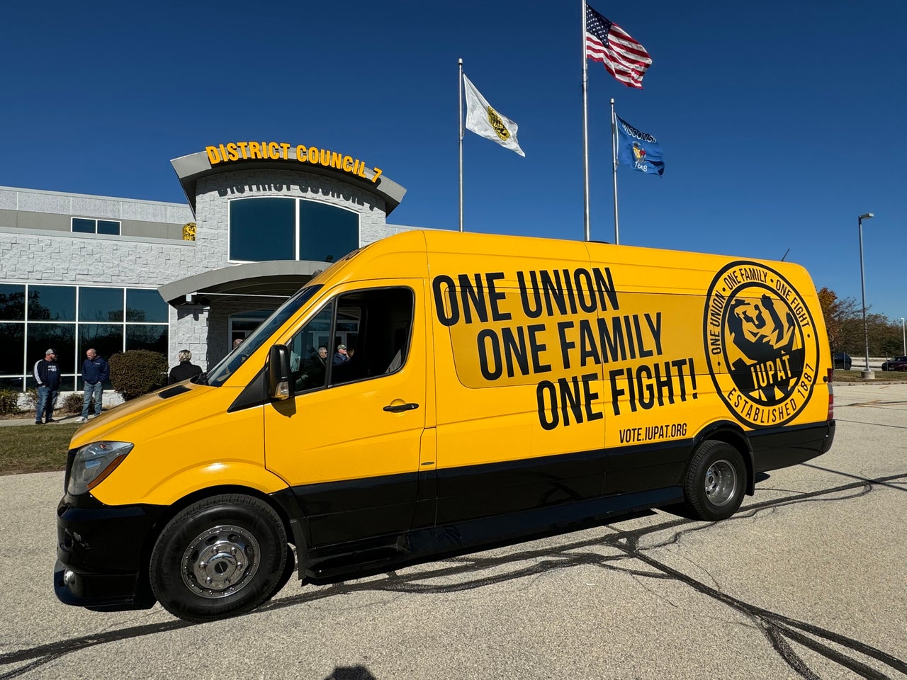 IUPAT General President Jimmy Williams has been touring swing states in a van to rally union members behind Harris and other Democratic candidates.