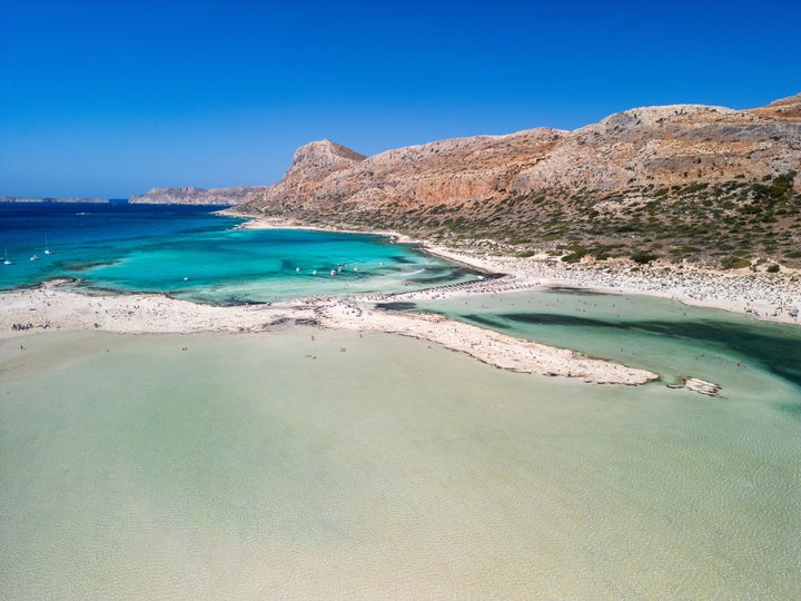 Η λιμνοθάλασσα του Μπάλου.