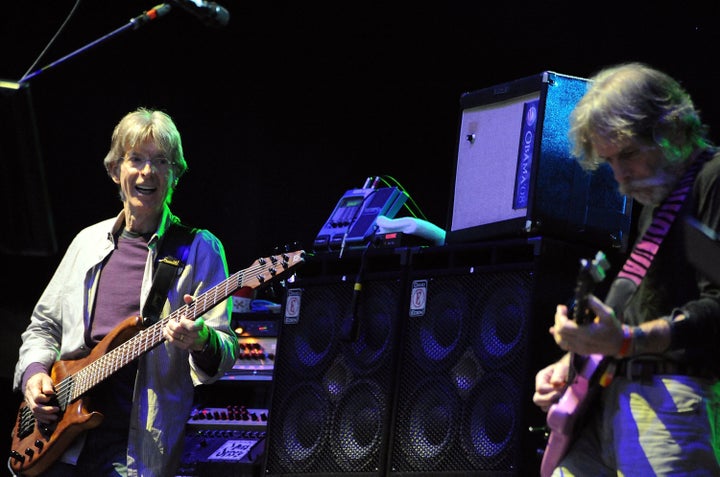 Phil Lesh and Bob Weir perform with Furthur at the 2010 Outside Lands Music and Arts Festival at Golden Gate Park in San Francisco, California.