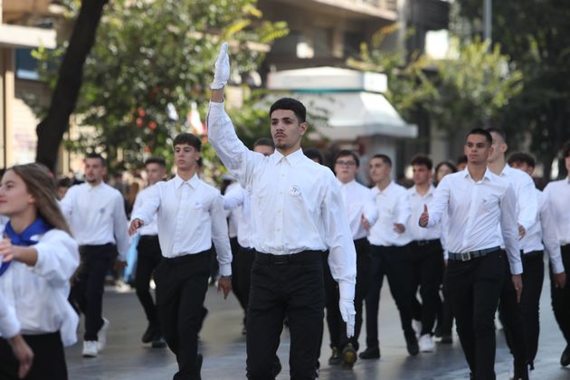 Μαθητική παρέλαση 28η Οκτωβρίου.