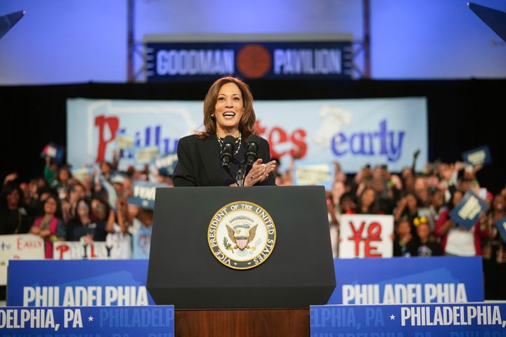 In the final week of the election, Vice President Kamala Harris is trying to find the right balance by emphasizing Donald Trump's autocratic ambitions as well as his right-wing views on abortion and the economy.