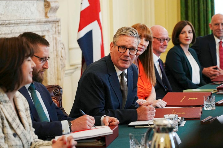 PM Keir Starmer and a few of his cabinet ministers