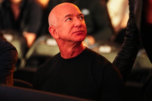 Jeff Bezos attends an Ultimate Fighting Championship event on Sept. 14 at the Sphere in the Las Vegas area.