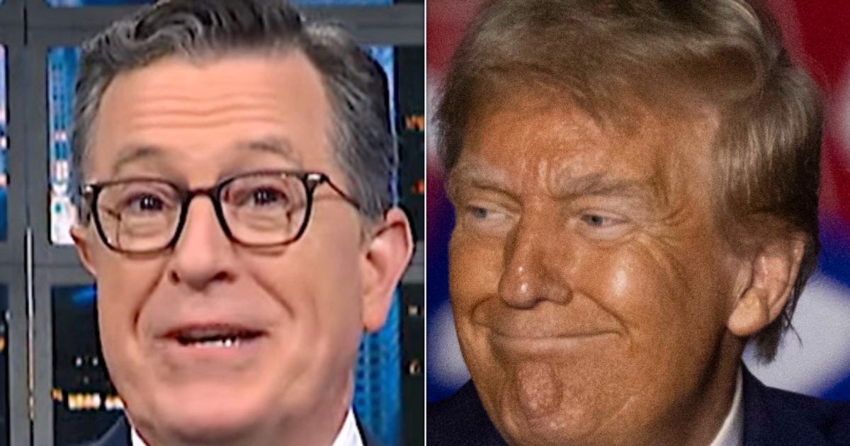 'That Is Just Sad': Stephen Colbert Spots Exact Moment Trump Rally Went Awry