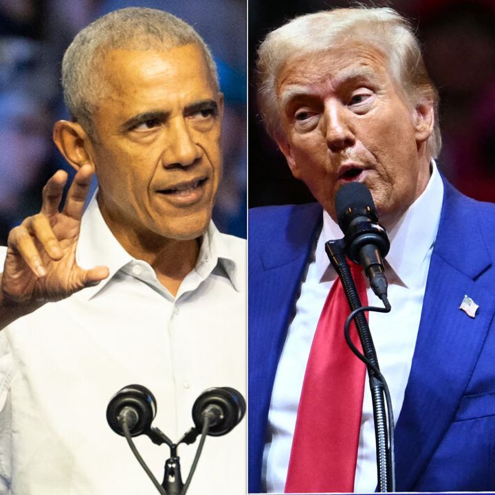 Barack Obama and Donald Trump