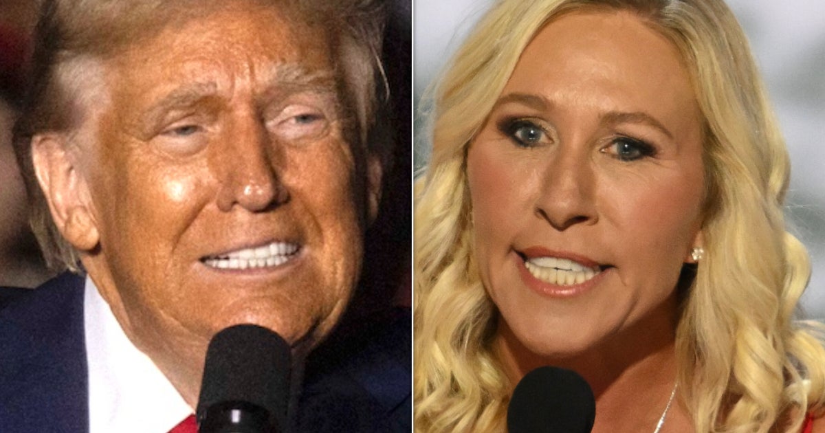 NextImg:Trump Talks About Marjorie Taylor Greene Dying In Exploding Car At Rally