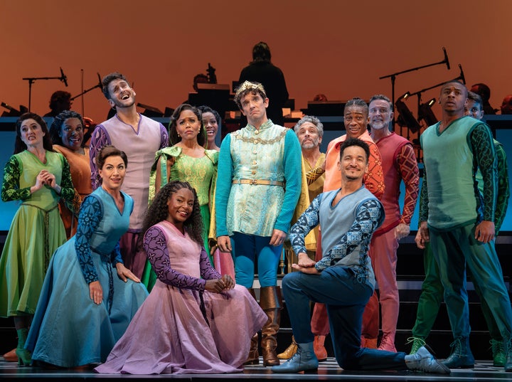 Urie (center) in Broadway's "Once Upon a Mattress."