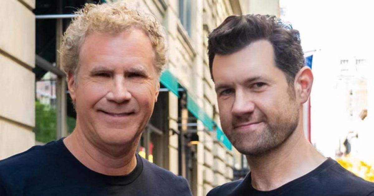 NextImg:Will Ferrell And Billy Eichner Hit The Streets As 'Loud White Men For Kamala'