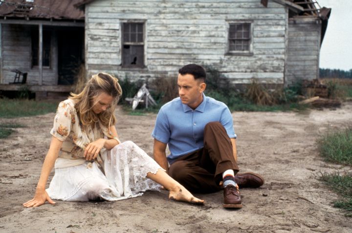 Robin Wright as Jenny and Tom Hanks as Forrest in 1994's 