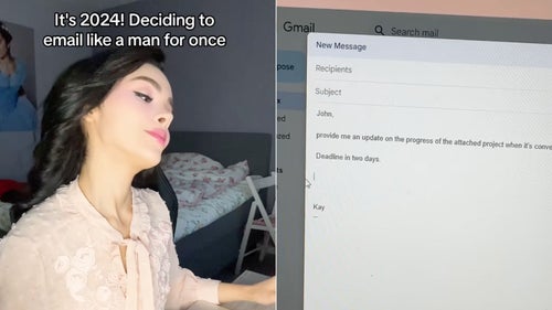 On TikTok and Instagram lately, a number of women are joking about adopting a more curt, man-like email style.
